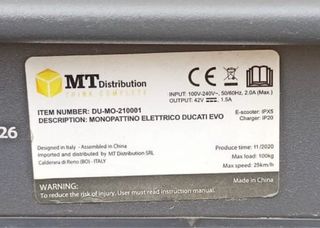 Patinete Eléctrico Ducati EVO