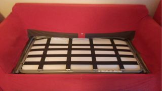 Divano letto francese rosso IKEA 120cm con slatted frame