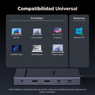 UGREEN Dock hub 12 en 1 USB-C