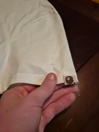 Camiseta Bape Streetwear Azul y Blanca