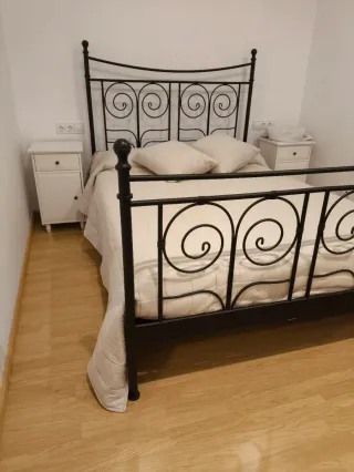 Cama matrimonio forja + colchón