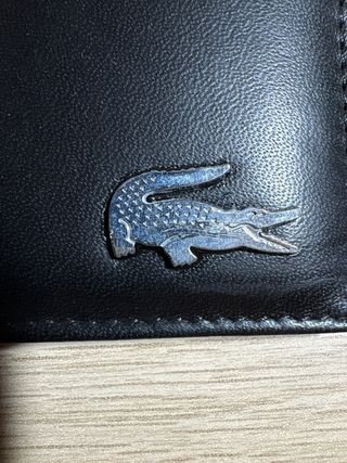 Cartera Lacoste Negra