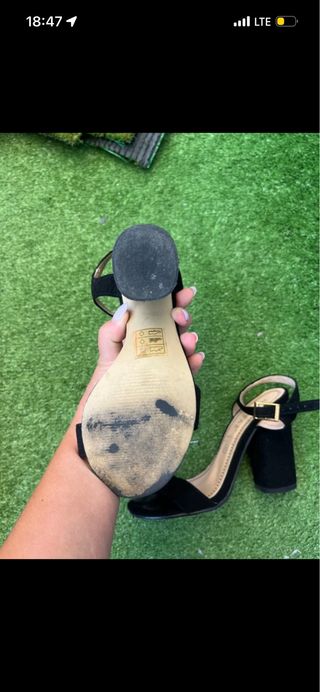 Sandalias Marypaz tacón negras