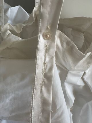 Ahuecador traje fallera blanco