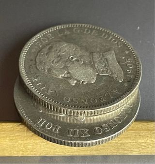 2 Pesetas Alfonso XII 1883 y Alfonso XIII 1905
