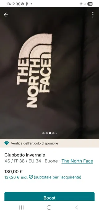 Piumino The North Face donna nero/marrone XS