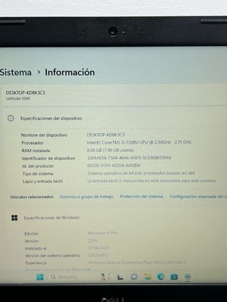 Dell Latitude 3590 i5 / 8Gb / 500Gb SSD