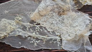 Lotto di 10 pezzi di pizzi vintage e antichi