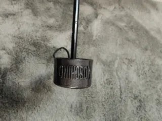 Paraguas plegable Moschino Negro y Dorado