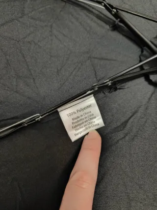 Paraguas plegable Moschino Negro y Dorado