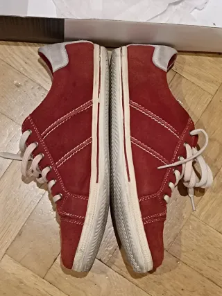 Zapatillas deportivas Paredes ante rojas y beige