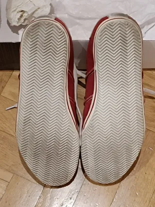 Zapatillas deportivas Paredes ante rojas y beige