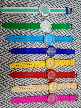 Lote 7 Relojes Silicona Colores