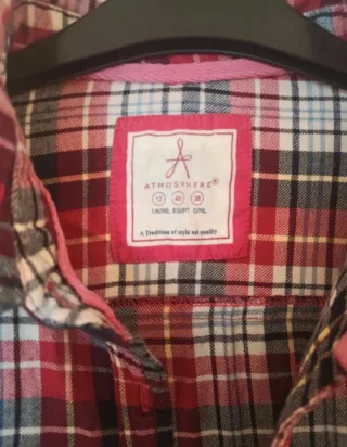 Camisa cuadros Atmosphere Talla L