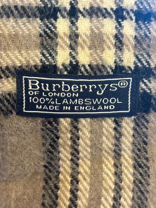 Bufanda Burberry Tartán Clásico Vintage
