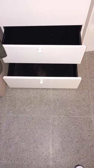 Estantería y Cajonera Blanca