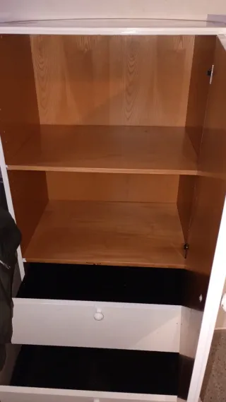 Estantería y Cajonera Blanca