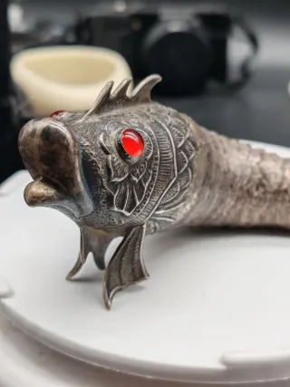 Raro Pesce Articolato Argento 925