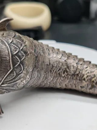 Raro Pesce Articolato Argento 925