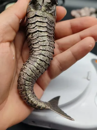 Raro Pesce Articolato Argento 925