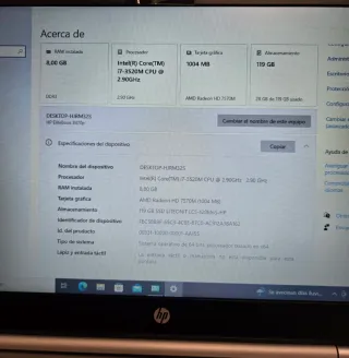 Portátil HP EliteBook 8470p Plata