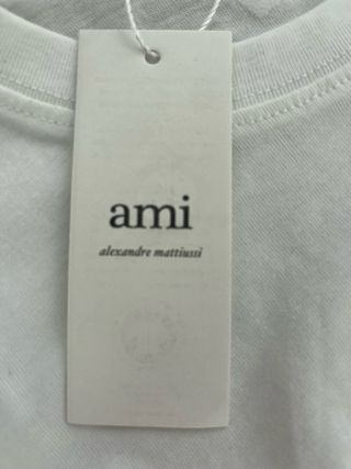 Camiseta AMI Paris Corazón A Blanca