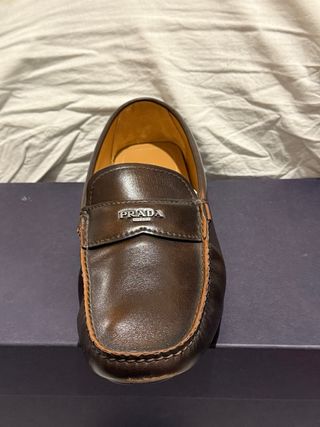 Mocasines Prada Piel Marrón