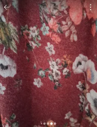 Vestido estampado floral manga larga