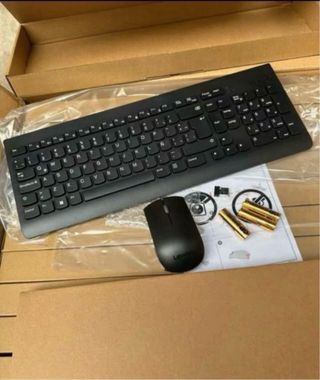 Teclado y Ratón Inalámbricos Lenovo Negro
