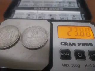 Monedas de plata de Rumanía 250 lei 1941 y 500 lei