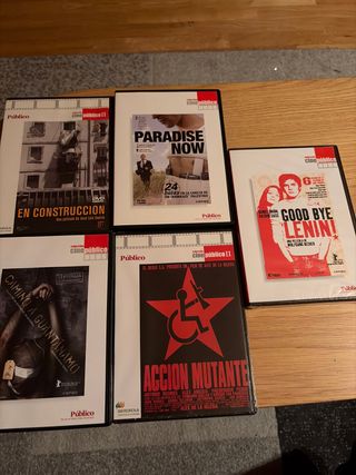 Lote 5 DVDs Cine Público