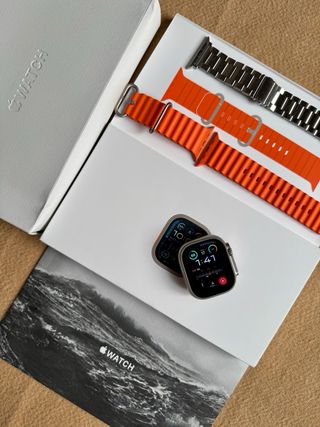 Apple Watch Ultra serie 2 Naranja/Plata
