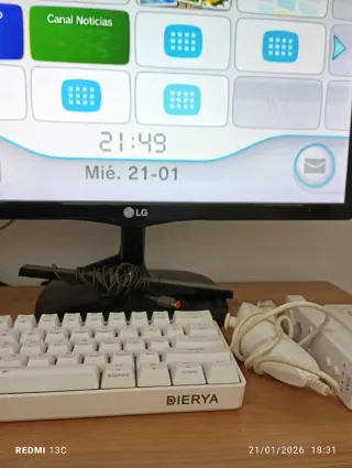 Nintendo Wii con tastiera ➕ 2 giochi (Leggere l'annuncio)