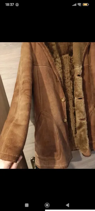 Abrigo de piel hombre