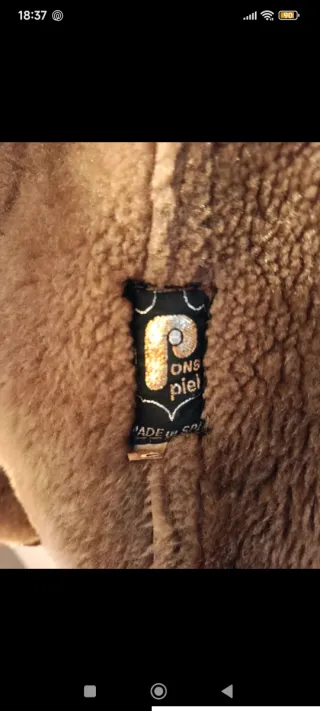 Abrigo de piel hombre