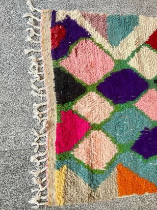 Alfombra de lana multicolor Boujad or Azilal rugs