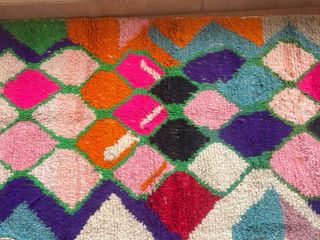 Alfombra de lana multicolor Boujad or Azilal rugs