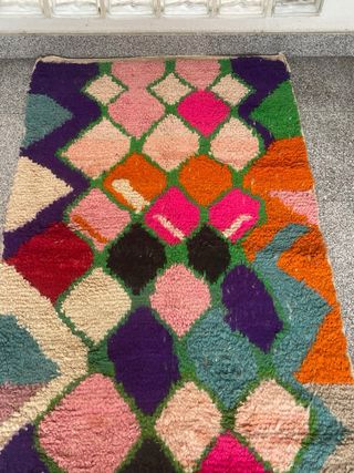 Alfombra de lana multicolor Boujad or Azilal rugs