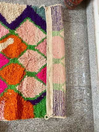 Alfombra de lana multicolor Boujad or Azilal rugs