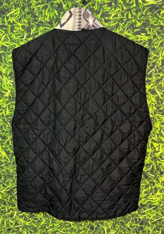 Gilet Vintage Double Face Fantasia Geometrica