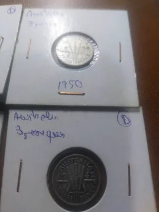 Monedas Plata Australia 1940-1950
