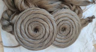 Mallas y rodetes fallera rubio