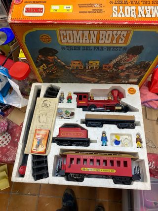 Coman Boys Tren del Far-West Antiguo Completo