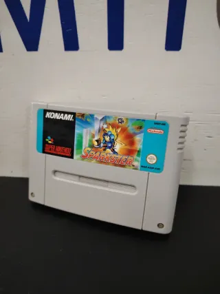 Cartuccia del videogioco Sparkster per Super Nintendo (SNES)
