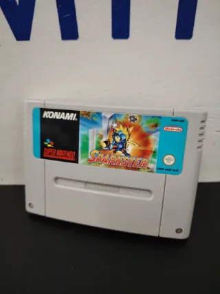 Cartuccia del videogioco Sparkster per Super Nintendo (SNES)