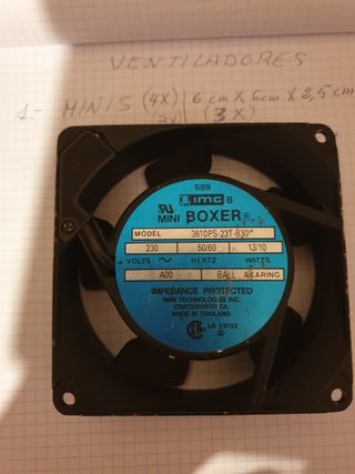 Pack nº 5: PAPST MULTIFAN 3382(12V) + BOXER (230V)