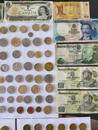 Coleção de Moedas Antigas Mundo