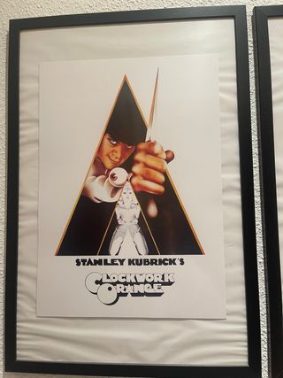 Póster La Naranja Mecánica con Marco