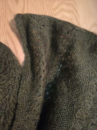 Bufanda Mohair Vintage Grande Verde