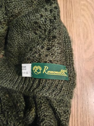 Bufanda Mohair Vintage Grande Verde